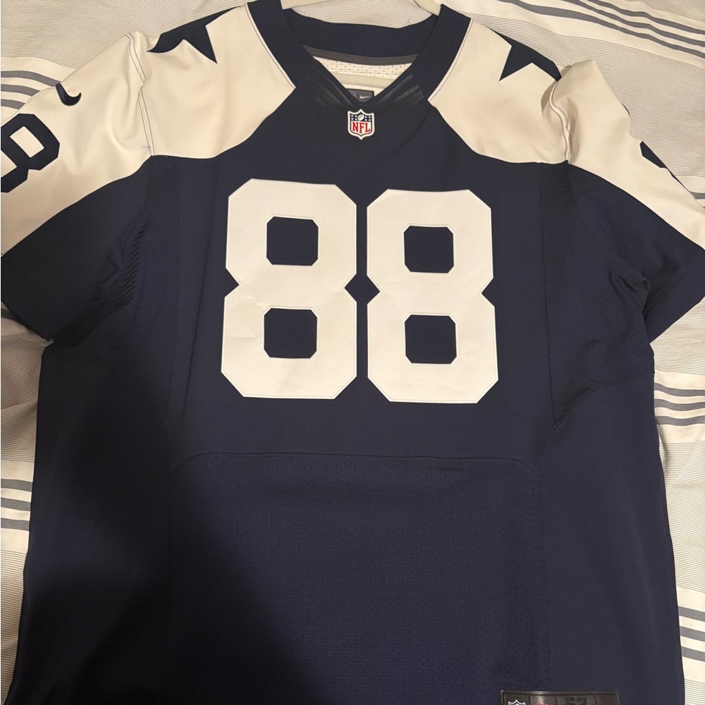 Nike Blue and White Dez Bryant Jersey